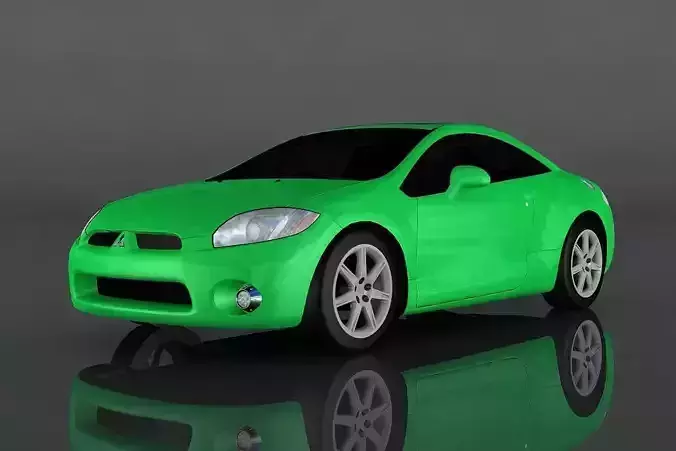 Mitsubishi Eclipse GT Low-poly 3D model