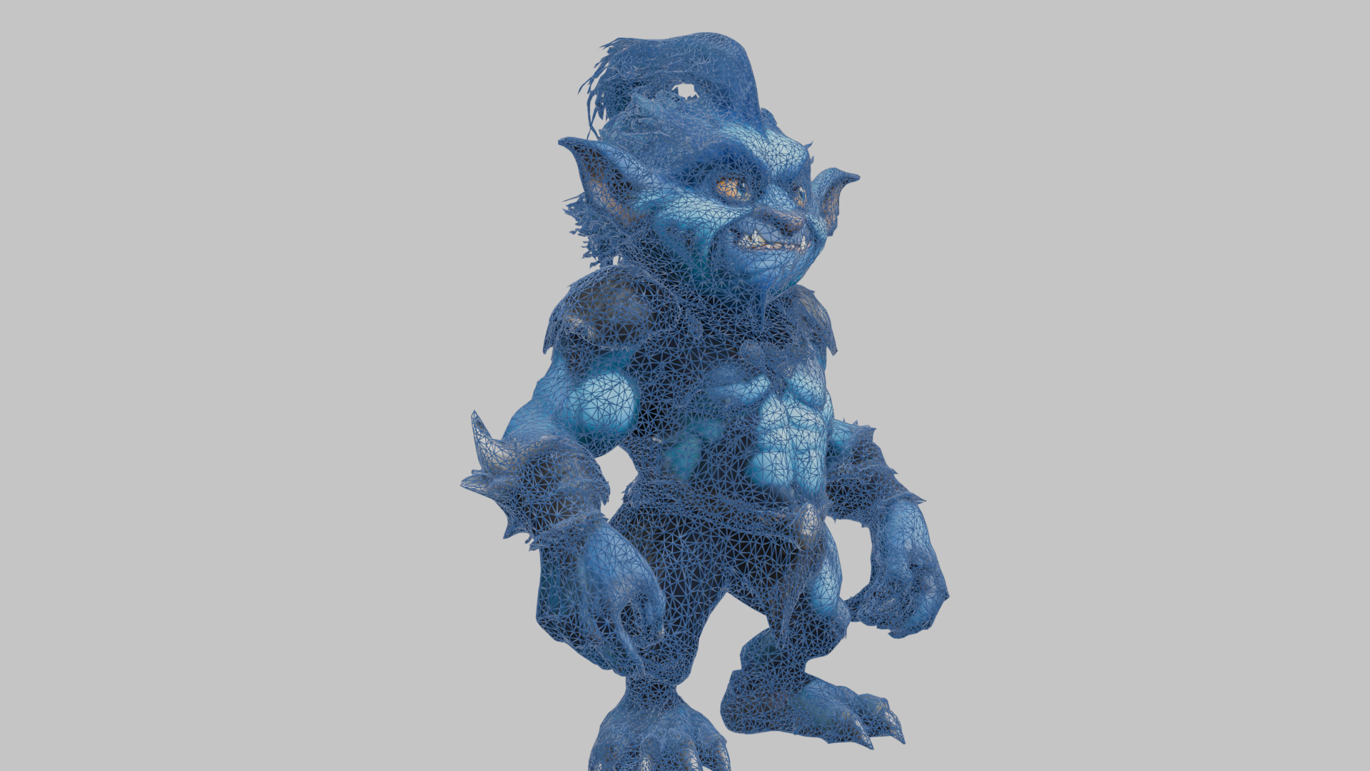 Blue Forest Goblin 3D Model Low-poly 3D model_10
