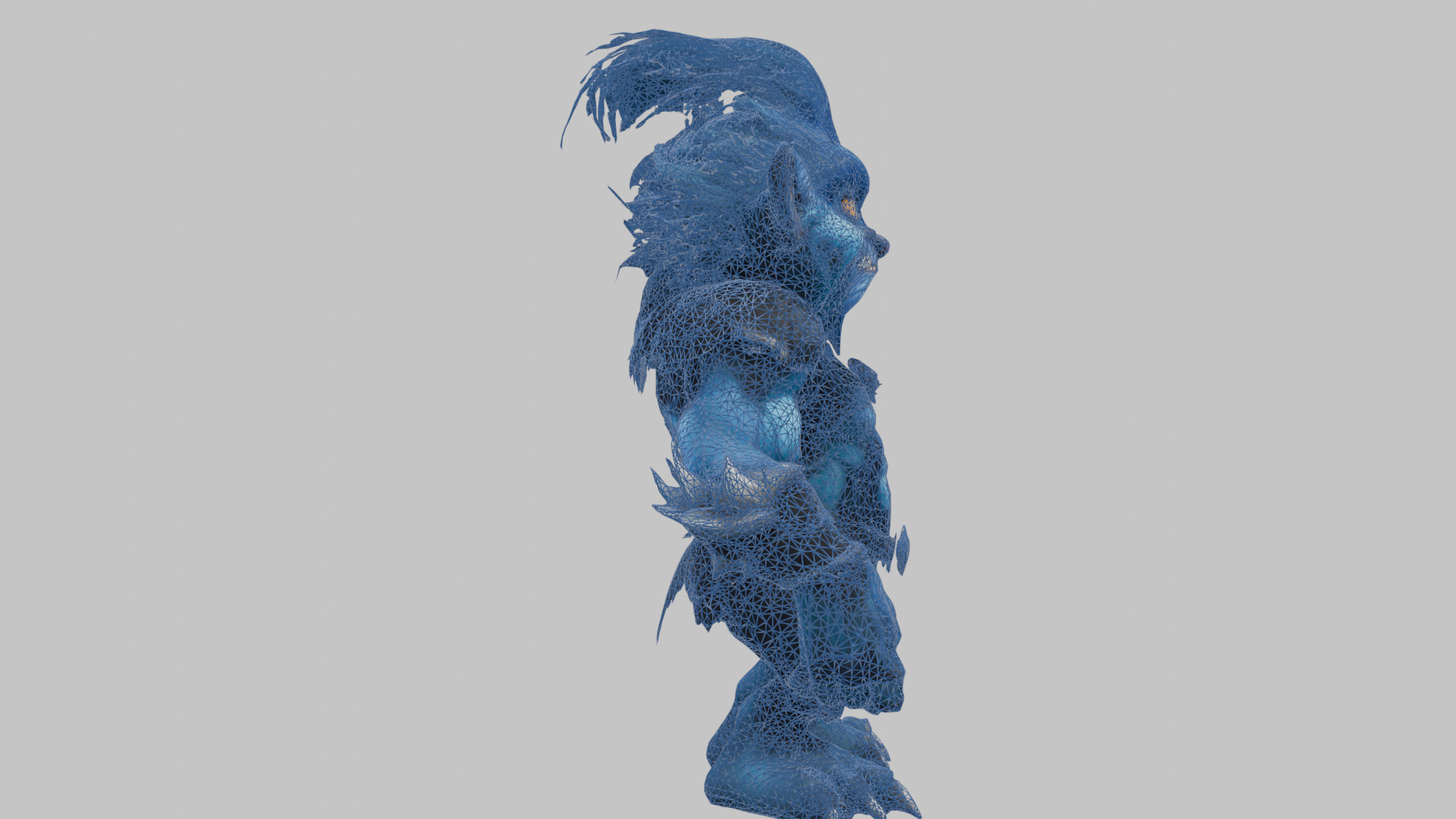 Blue Forest Goblin 3D Model Low-poly 3D model_11
