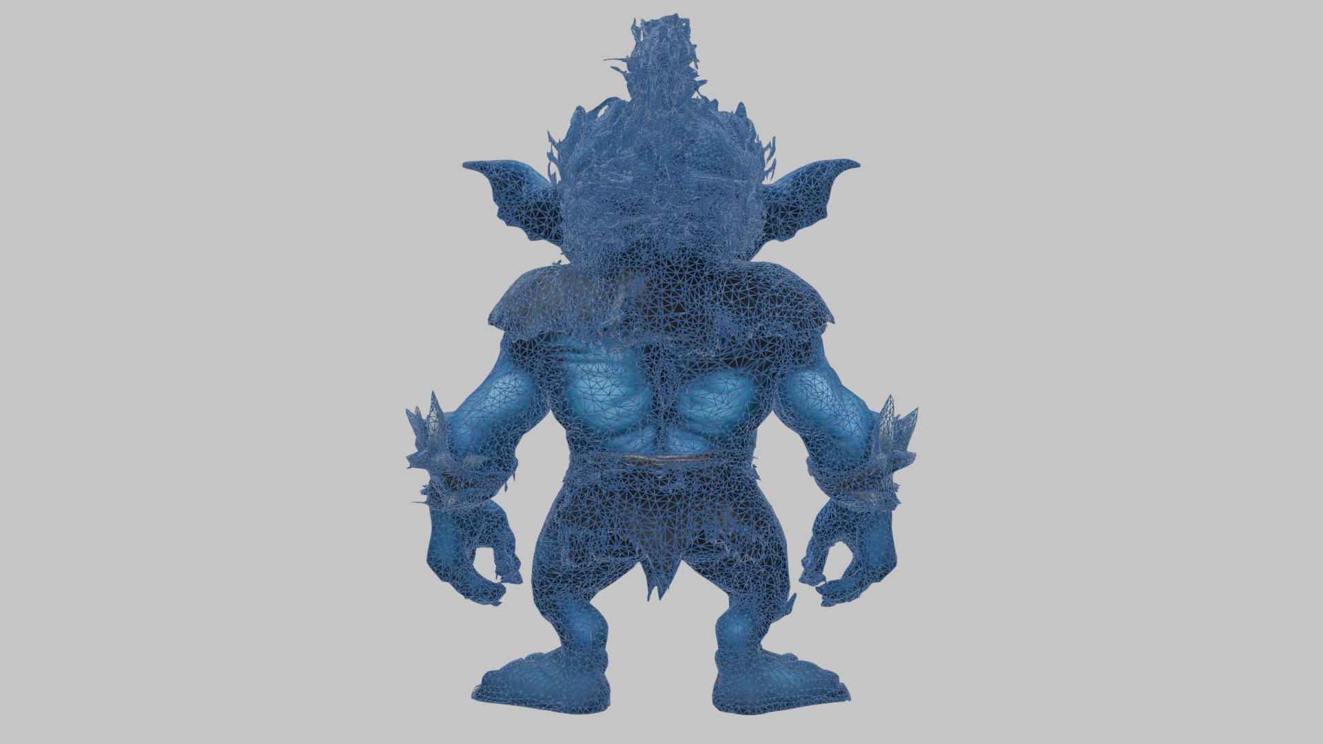 Blue Forest Goblin 3D Model Low-poly 3D model_13
