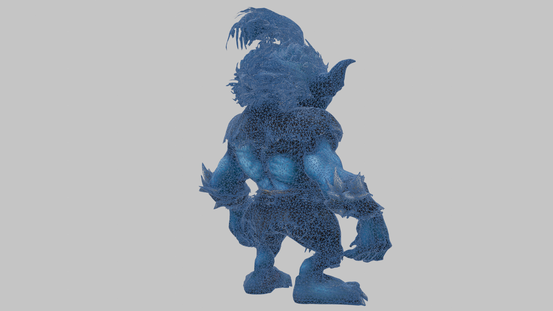 Blue Forest Goblin 3D Model Low-poly 3D model_12