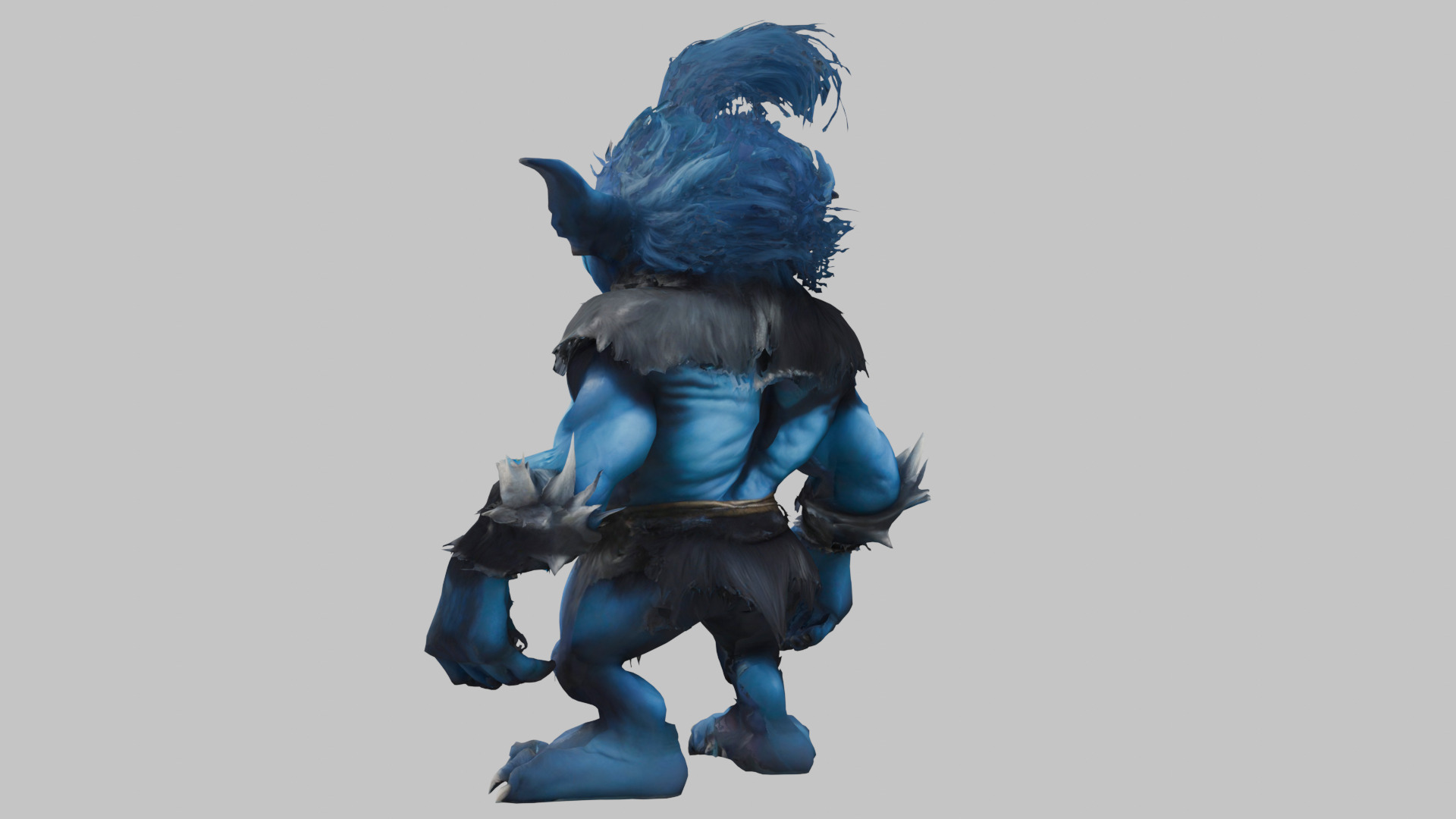 Blue Forest Goblin 3D Model Low-poly 3D model_5