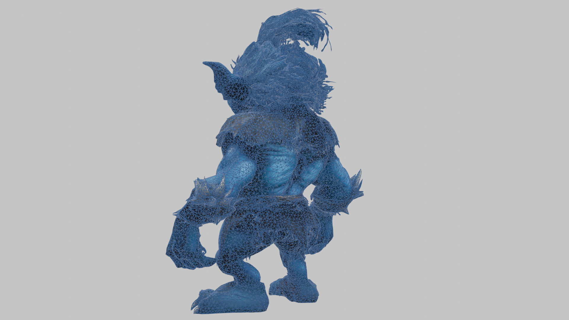 Blue Forest Goblin 3D Model Low-poly 3D model_14