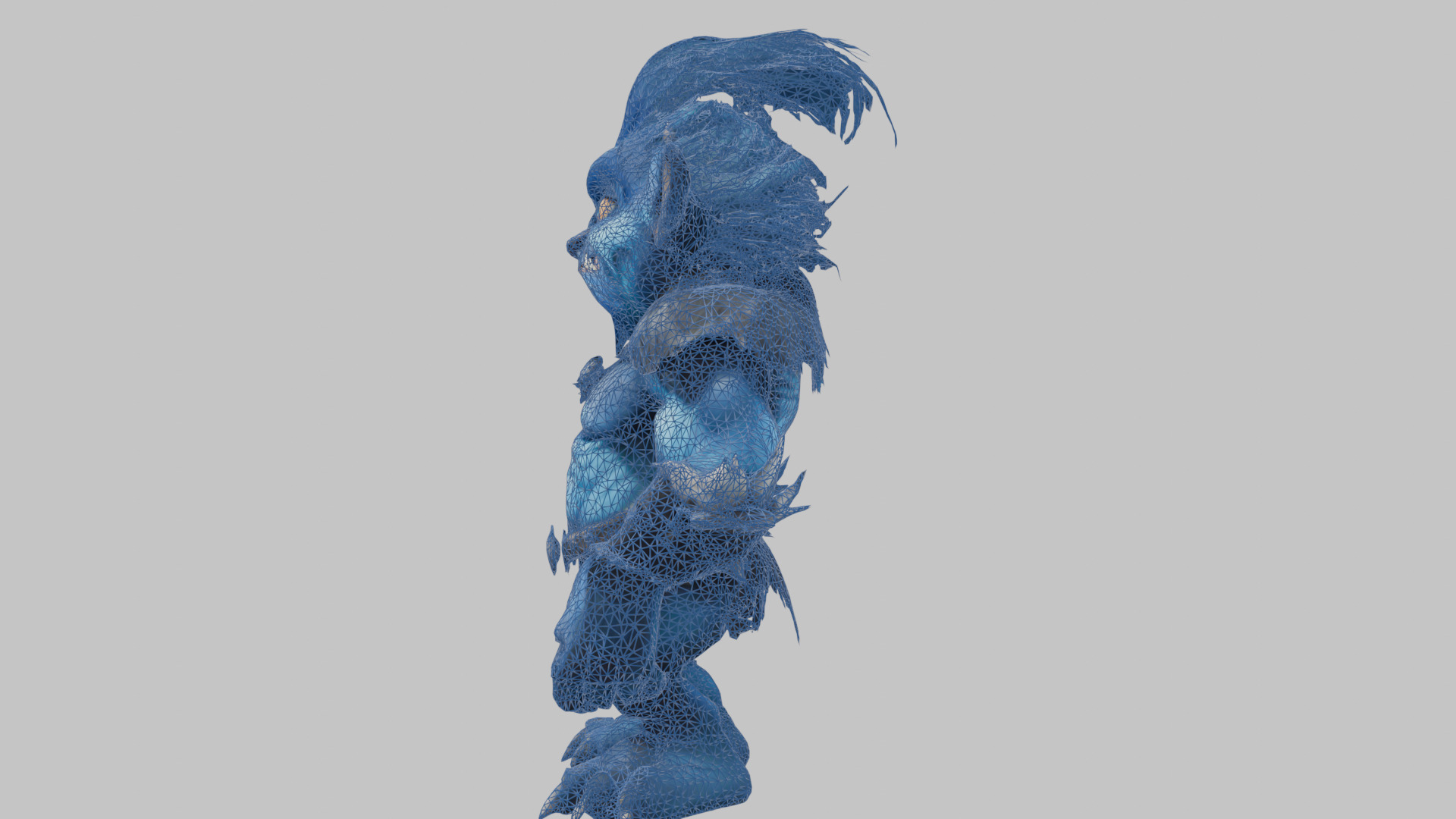 Blue Forest Goblin 3D Model Low-poly 3D model_15