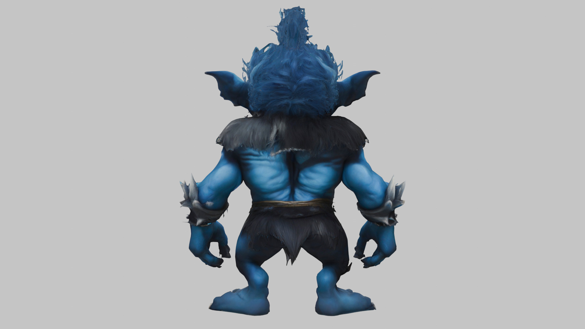 Blue Forest Goblin 3D Model Low-poly 3D model_4