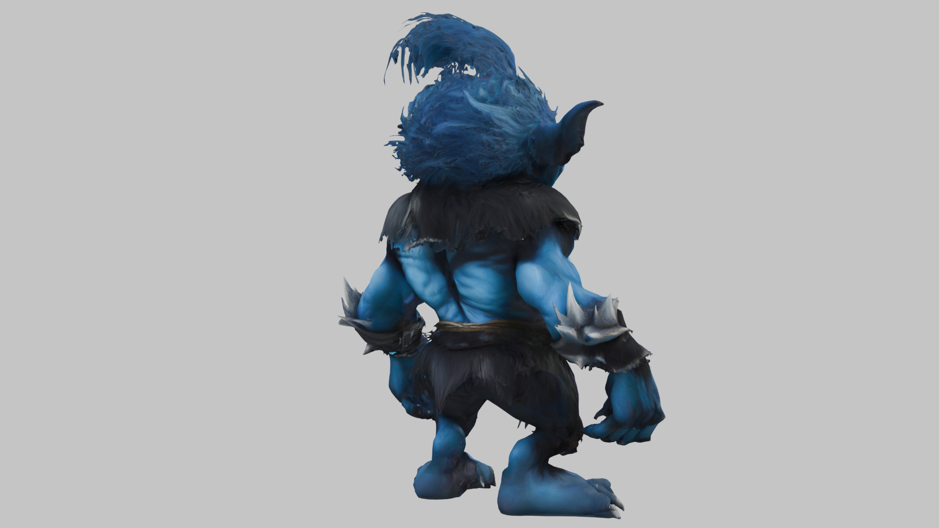 Blue Forest Goblin 3D Model Low-poly 3D model_3