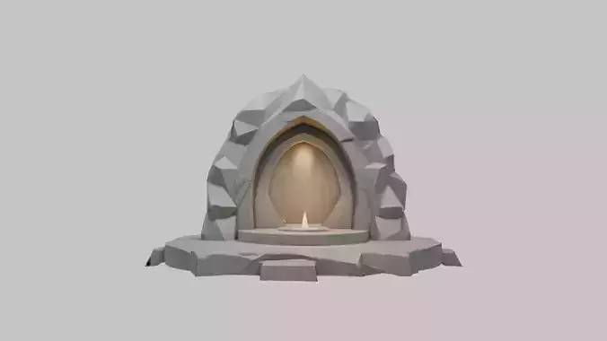 Mystical Stone Archway 3D Model