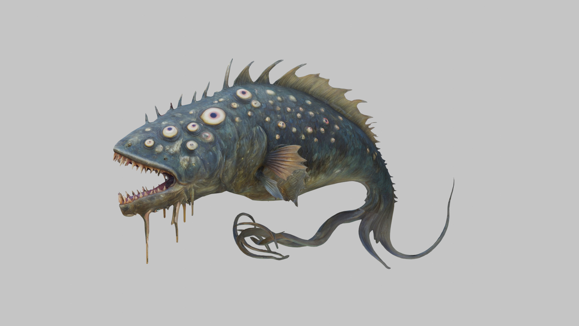 Abyssal Glare Monster 3D Model Low-poly 3D model_7