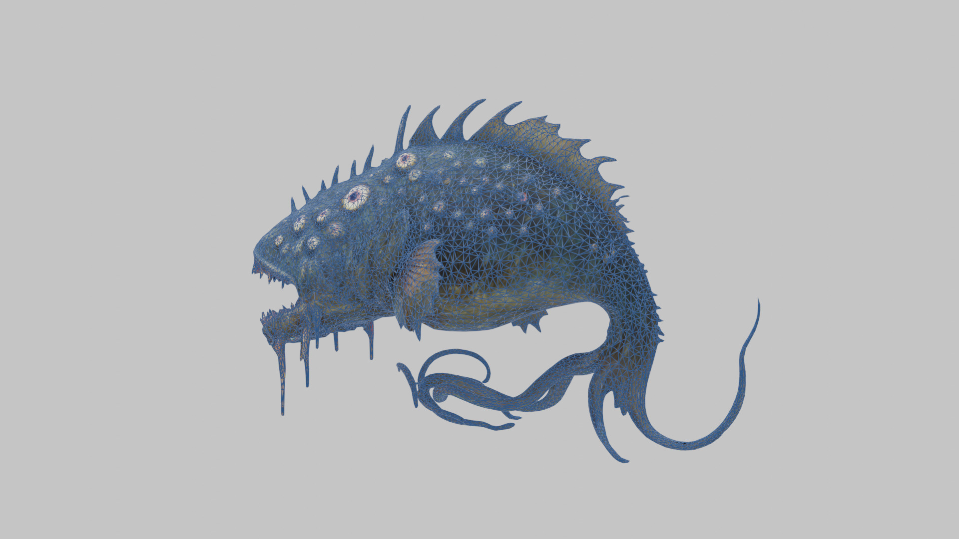 Abyssal Glare Monster 3D Model Low-poly 3D model_15