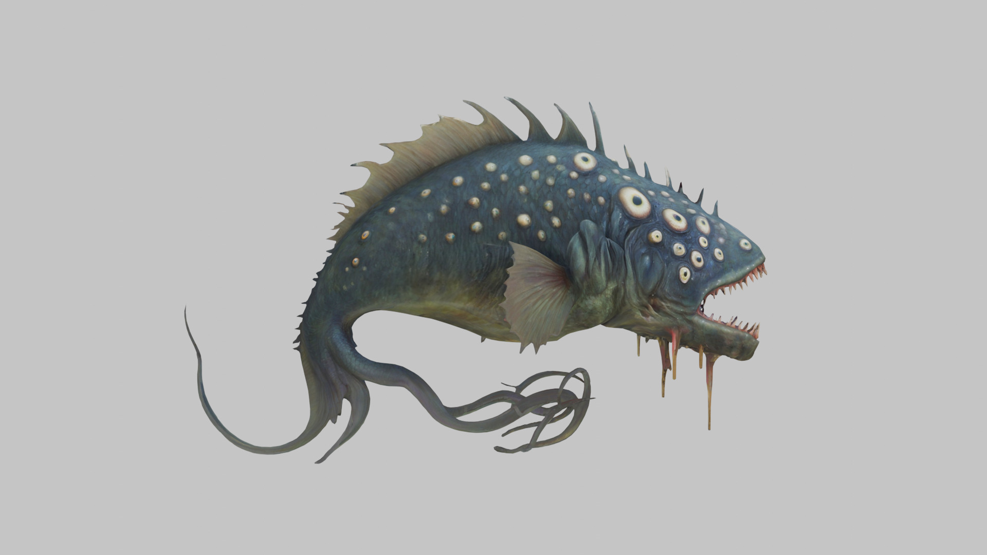 Abyssal Glare Monster 3D Model Low-poly 3D model_3