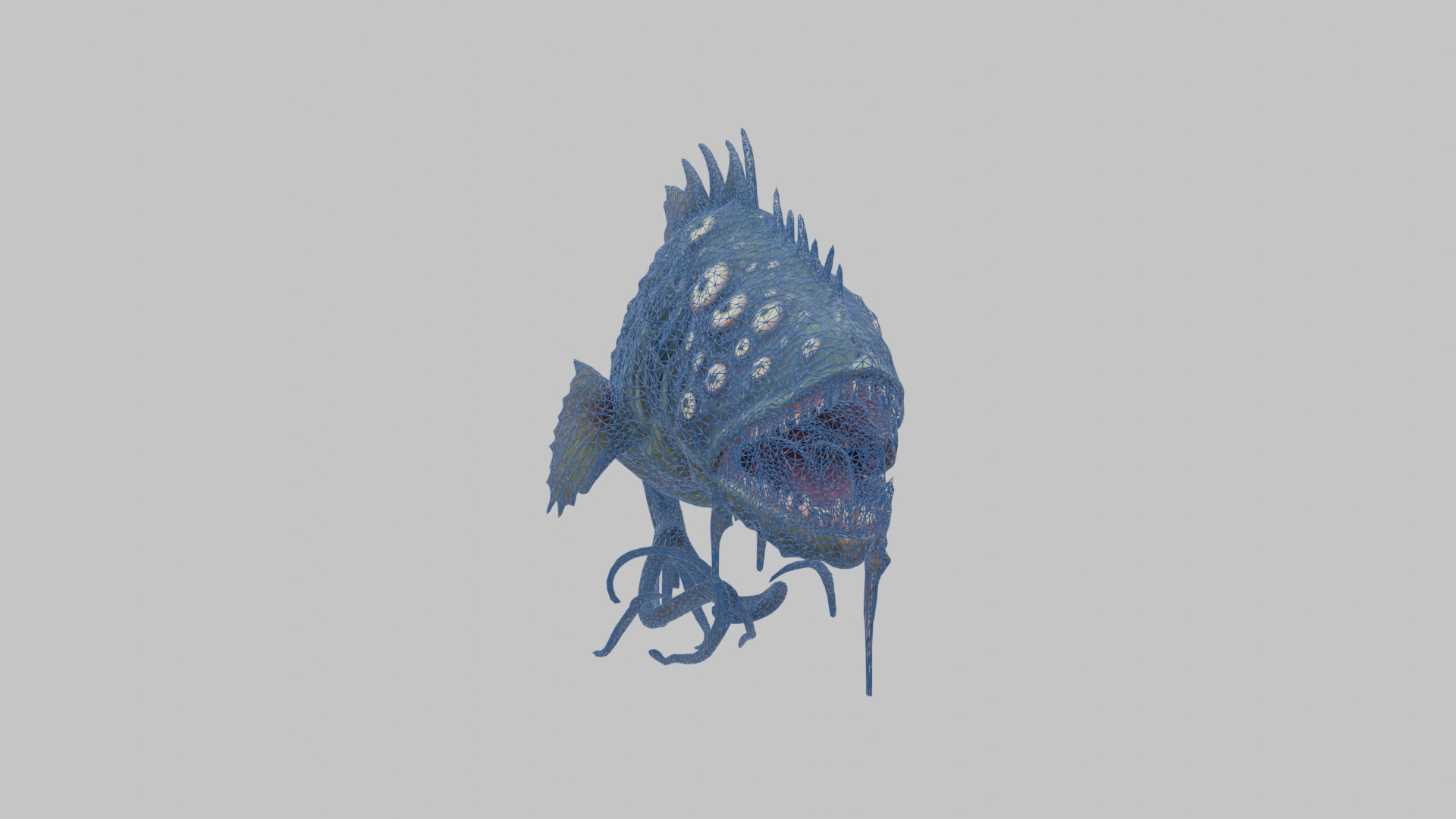Abyssal Glare Monster 3D Model Low-poly 3D model_10