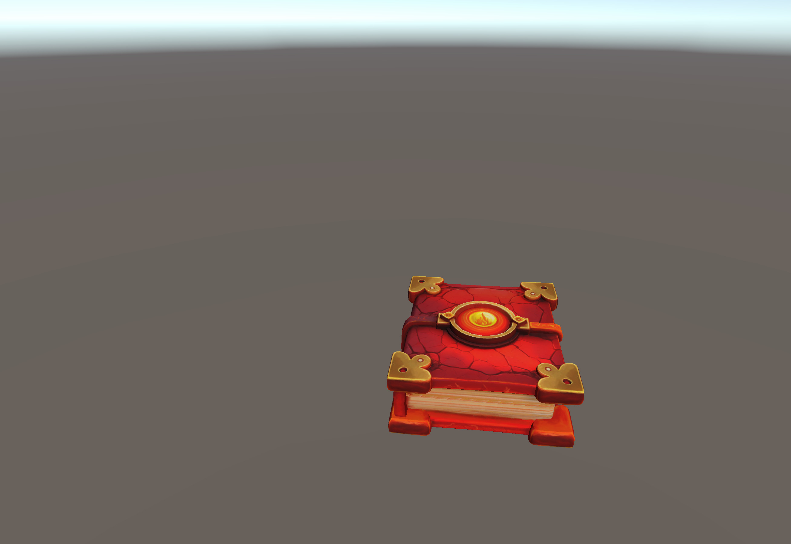 Lowpoly Stylized Ember Magic Spellbook Animated and GameReady Low-poly 3D model_9