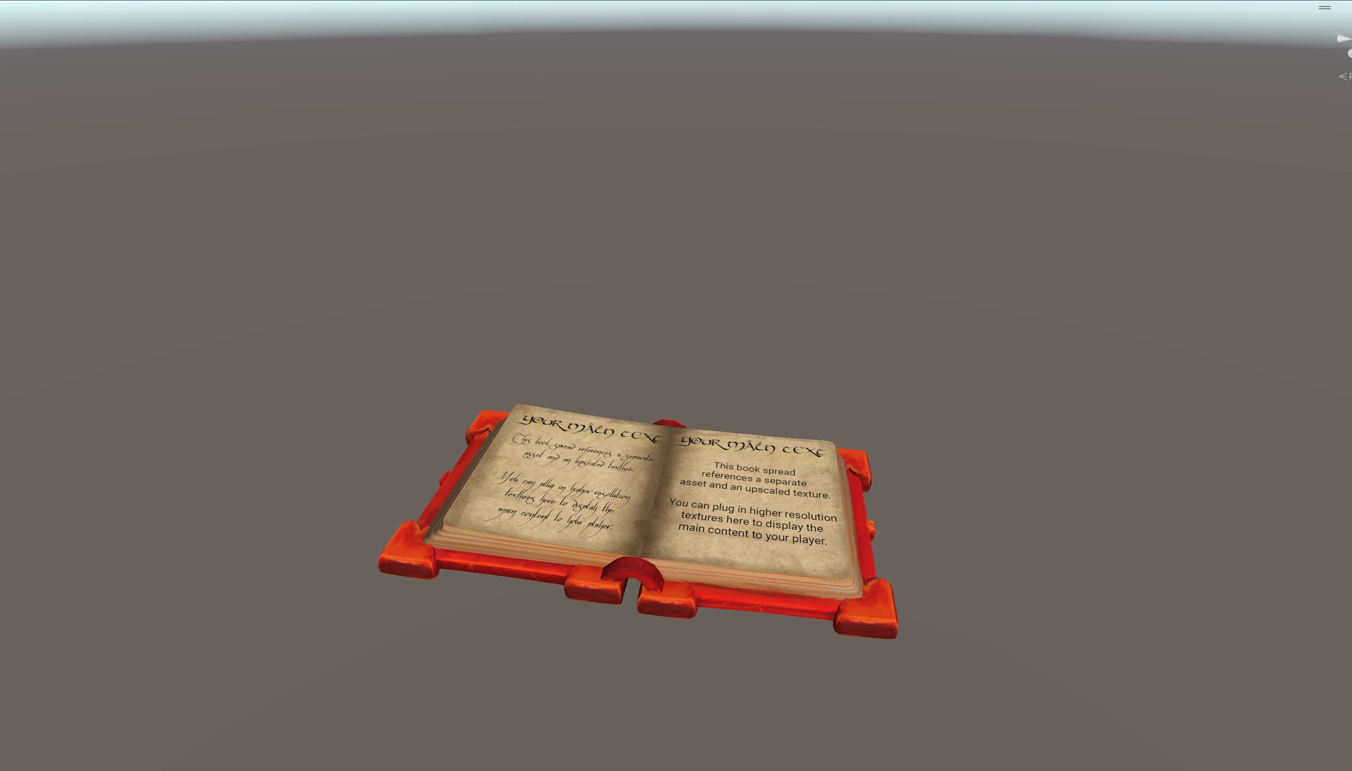 Lowpoly Stylized Ember Magic Spellbook Animated and GameReady Low-poly 3D model_10