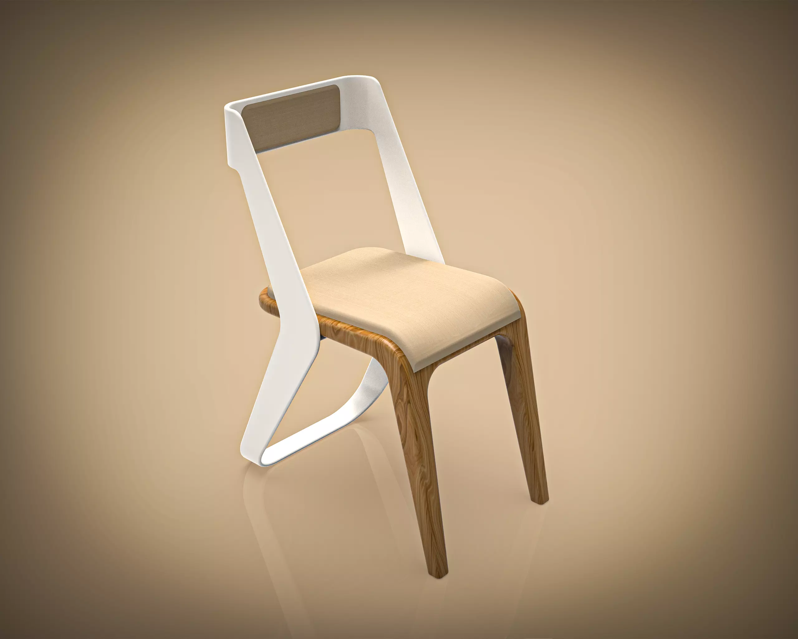 Minimalist Chair 3D model_0