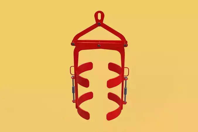 VERTICAL DRUM LIFTER TONGS SCISSOR GRIPPER LIFTING CLAMP GRAB 3D model