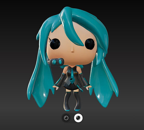 Hatsune Miku 3D print model