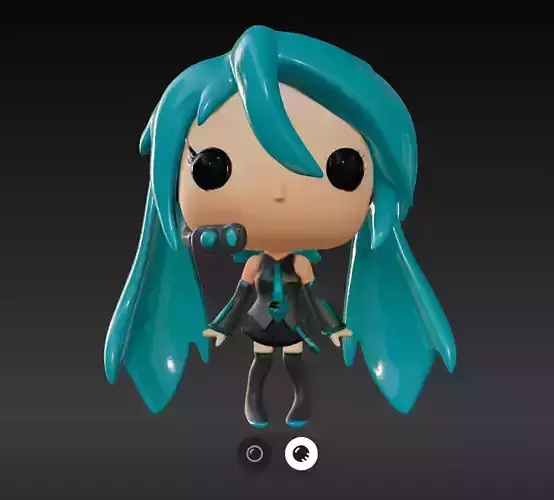 Hatsune Miku 3D print model