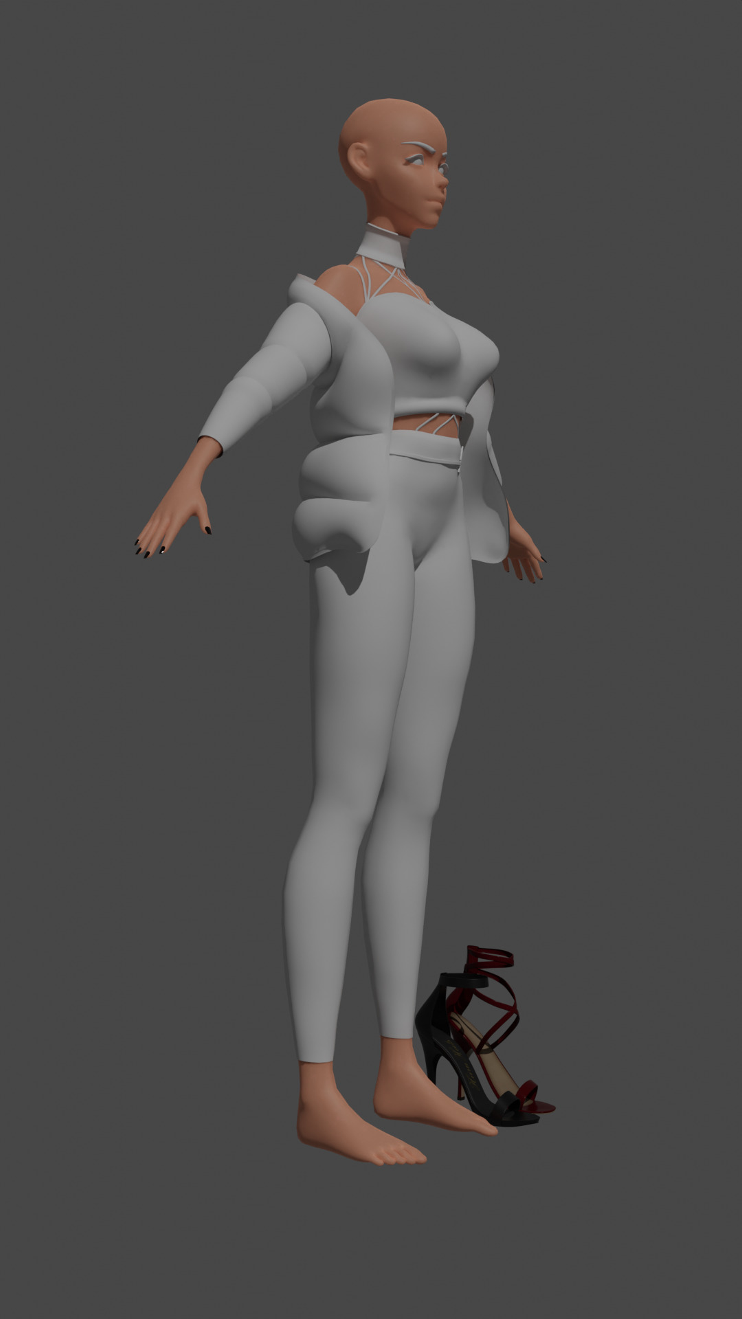 Medival Fantasy sword Game ready Low-poly 3D model_8