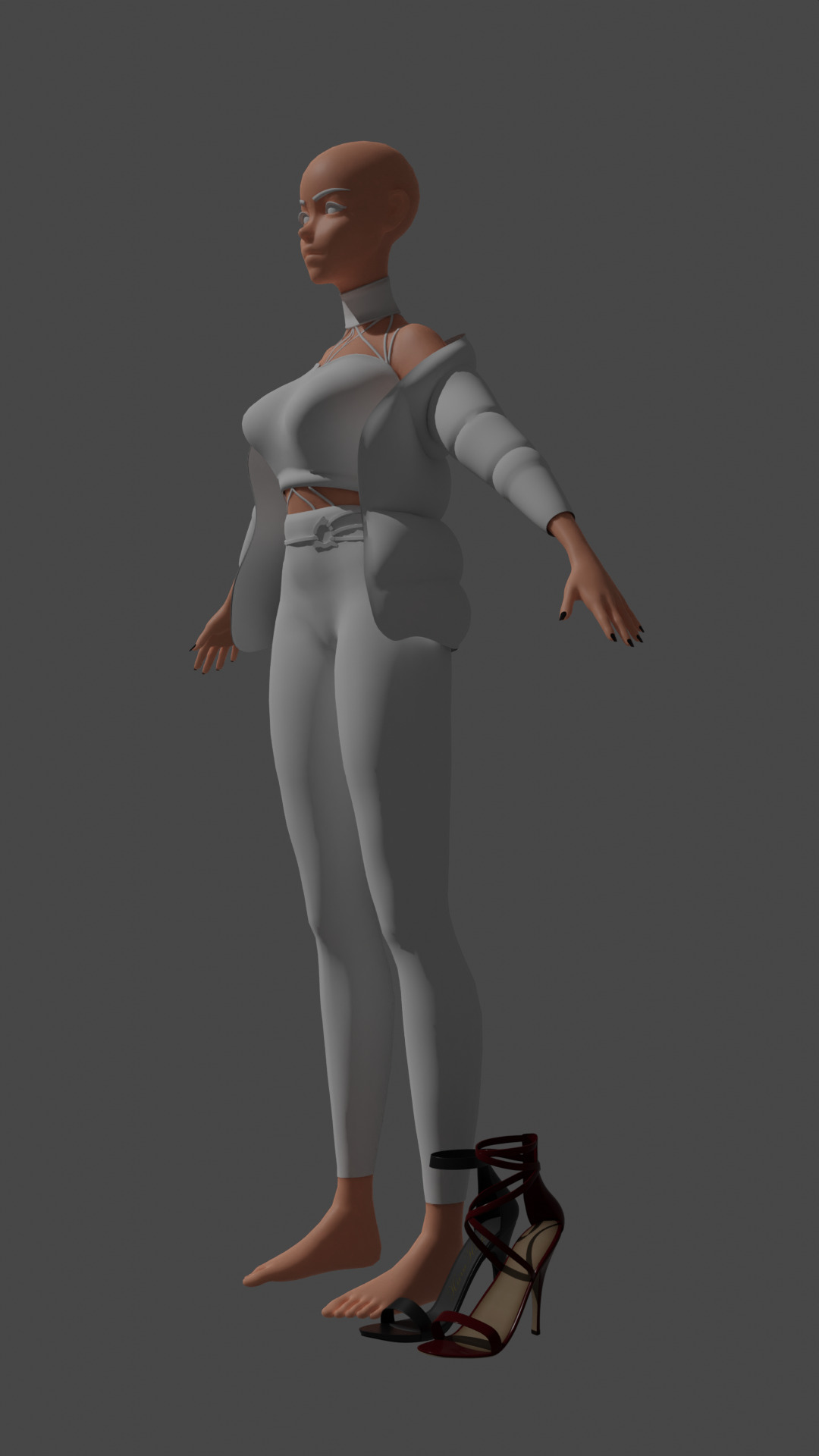 Medival Fantasy sword Game ready Low-poly 3D model_9