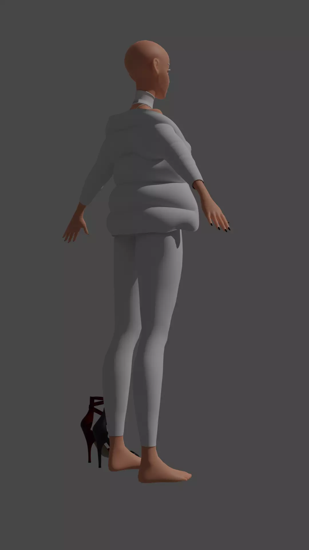 Medival Fantasy sword Game ready Low-poly 3D model_1