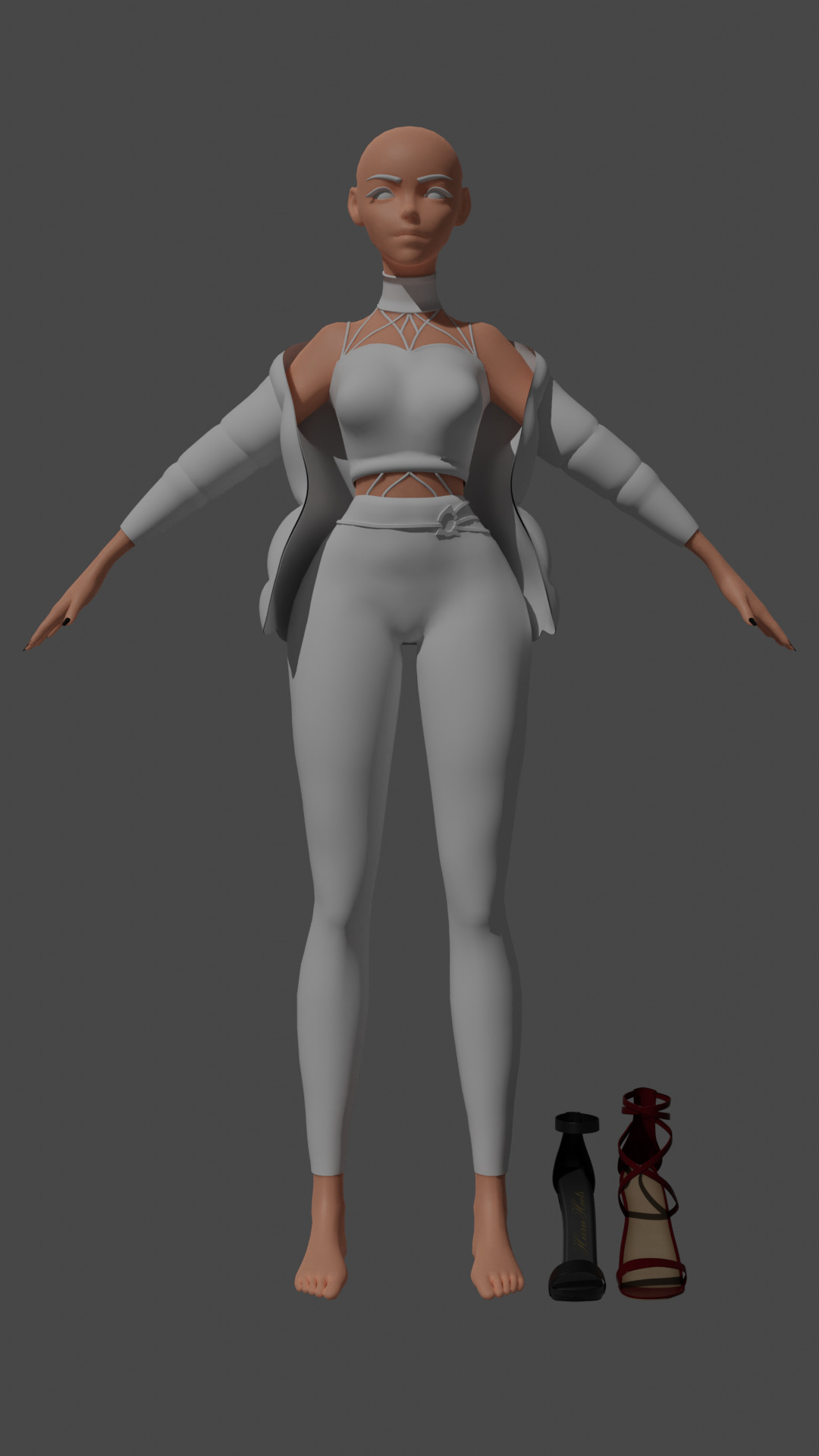 Medival Fantasy sword Game ready Low-poly 3D model_10