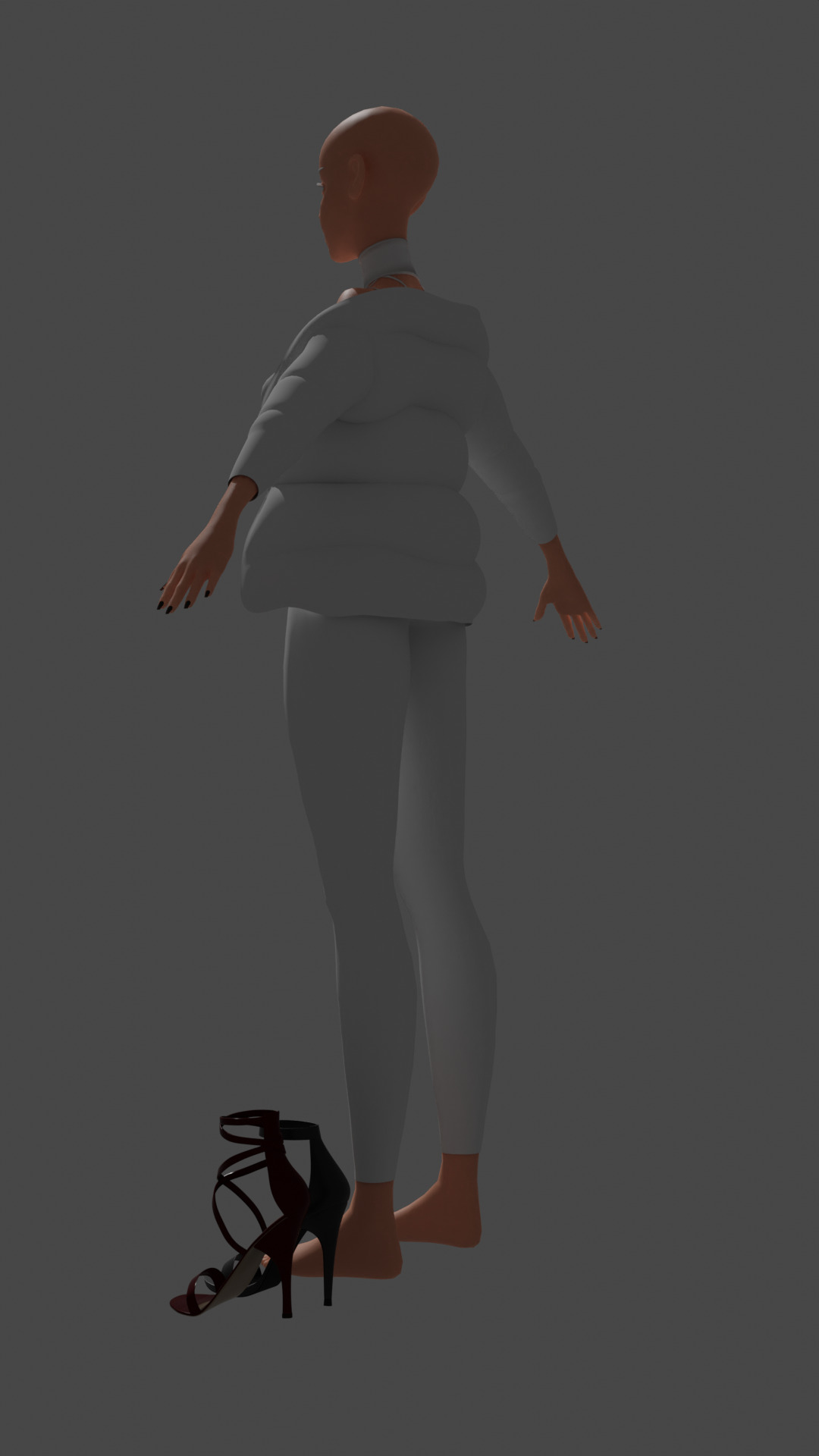 Medival Fantasy sword Game ready Low-poly 3D model_3