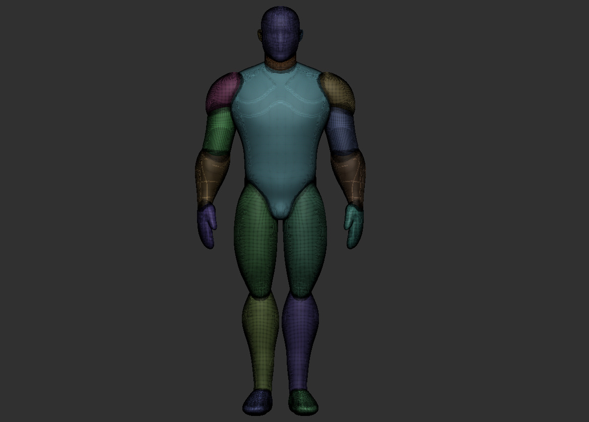 POLYGROUP MALE BODY - THICK MALE BODY 3D print model_5