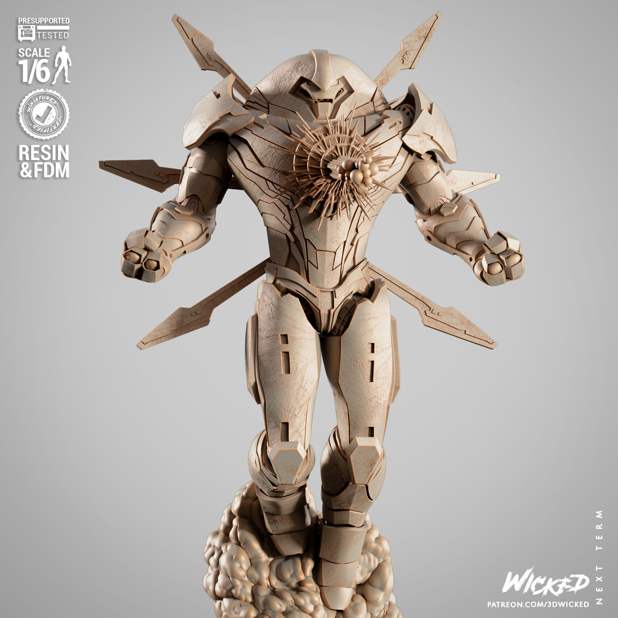 Wicked Marvel Nimrod Sculpture 3D print model_20