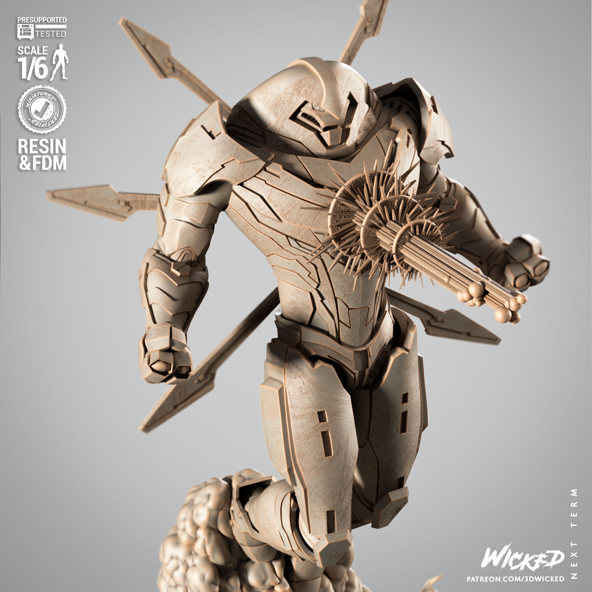 Wicked Marvel Nimrod Sculpture 3D print model_61