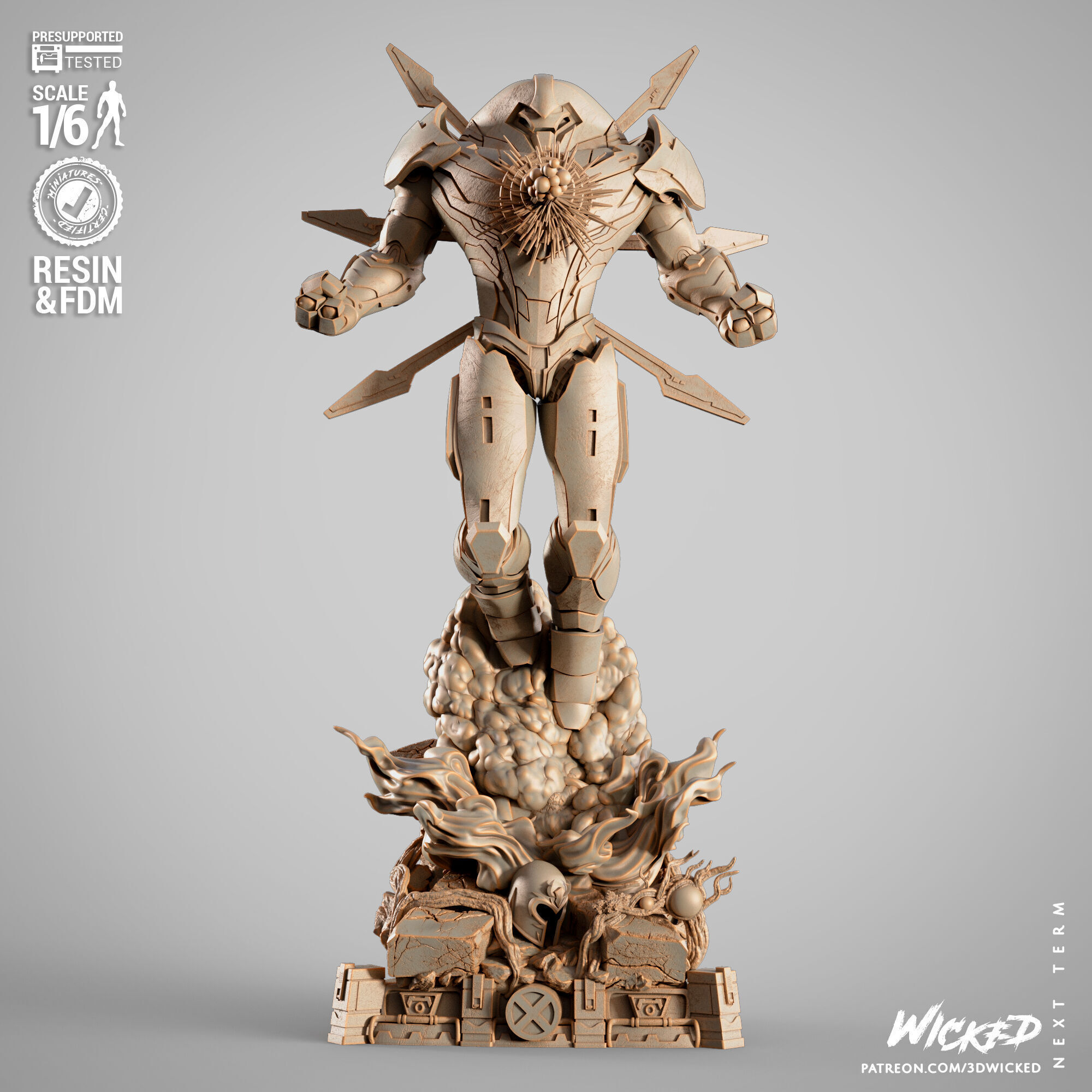 Wicked Marvel Nimrod Sculpture 3D print model_35
