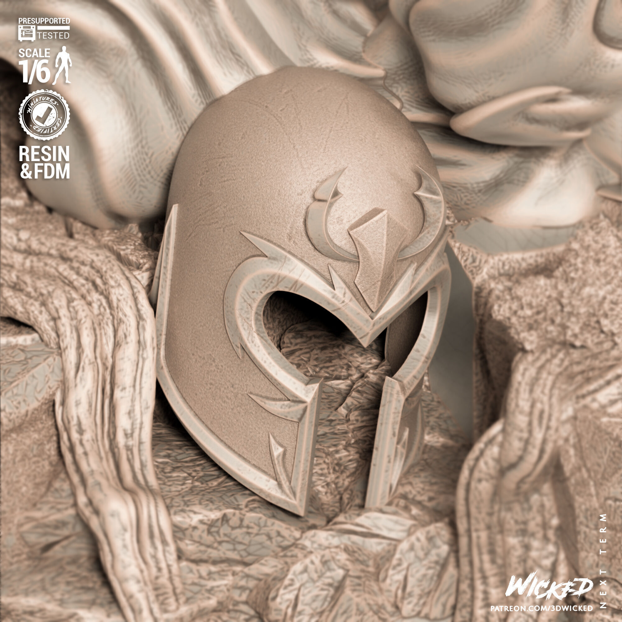 Wicked Marvel Nimrod Sculpture 3D print model_9