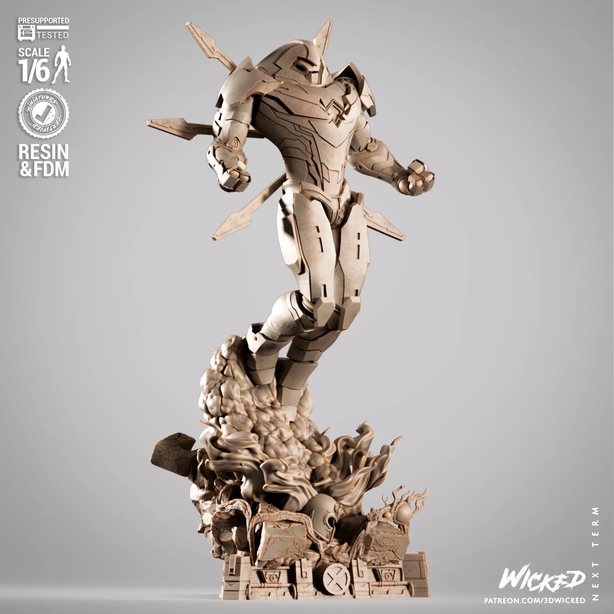 Wicked Marvel Nimrod Sculpture 3D print model_0