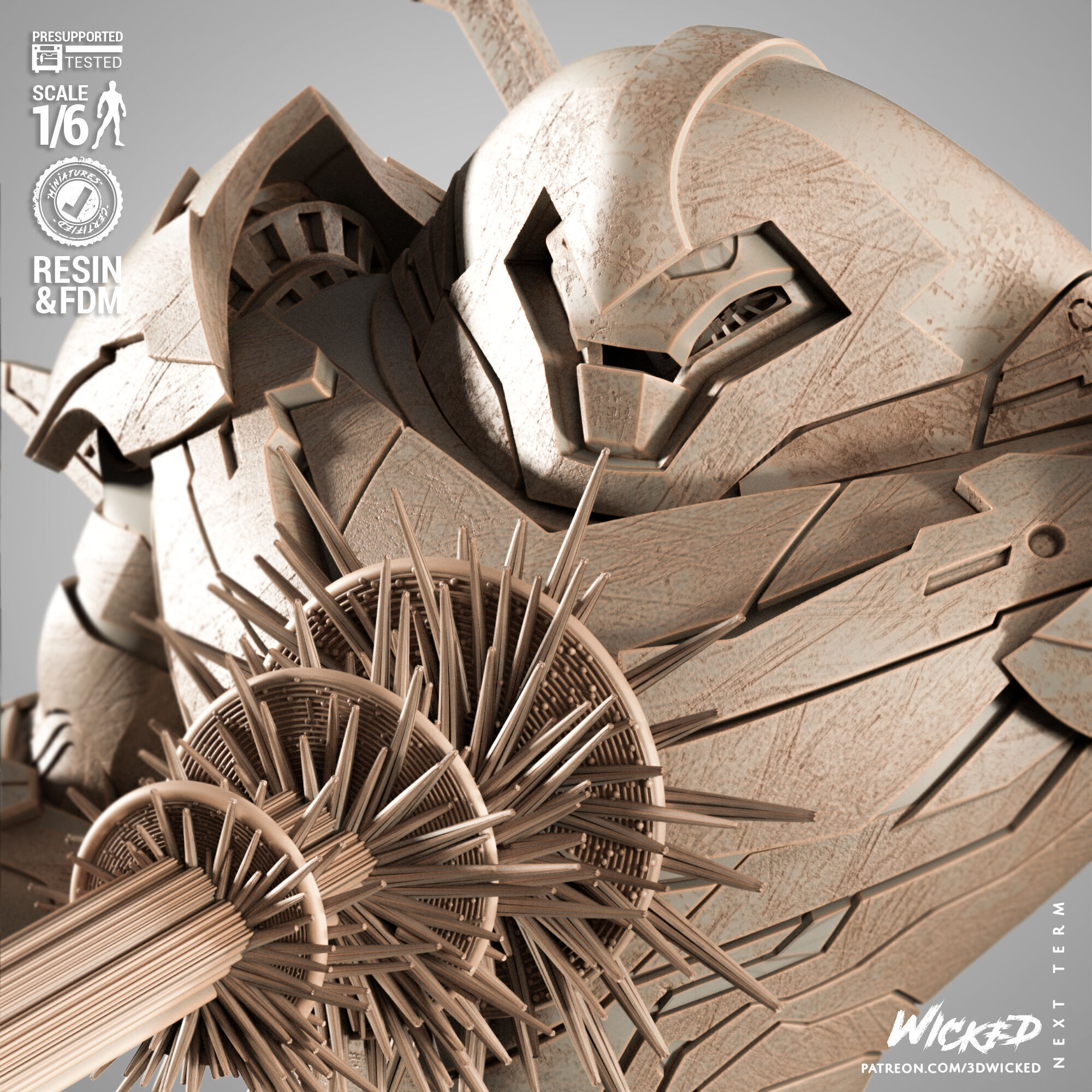 Wicked Marvel Nimrod Sculpture 3D print model_64