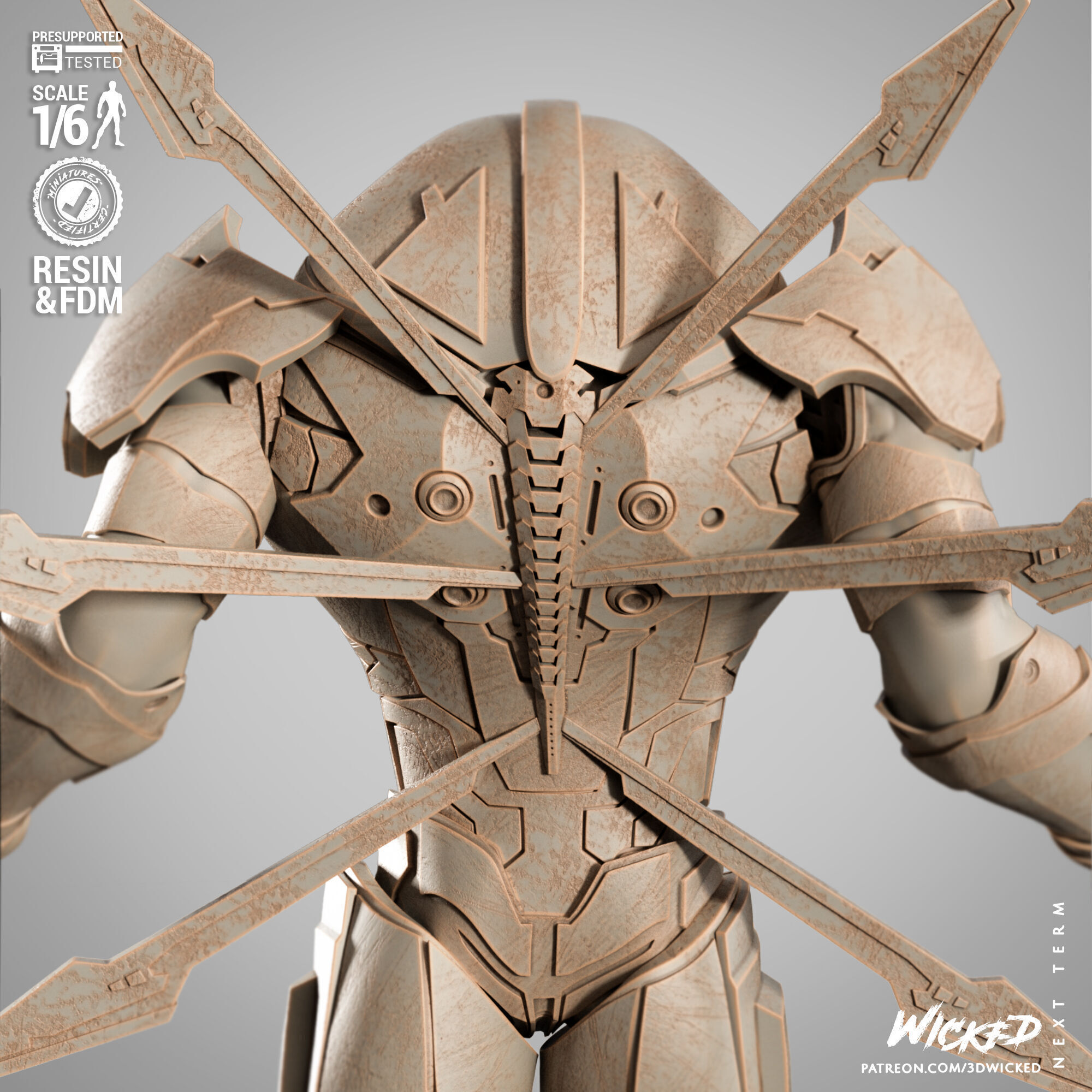 Wicked Marvel Nimrod Sculpture 3D print model_40