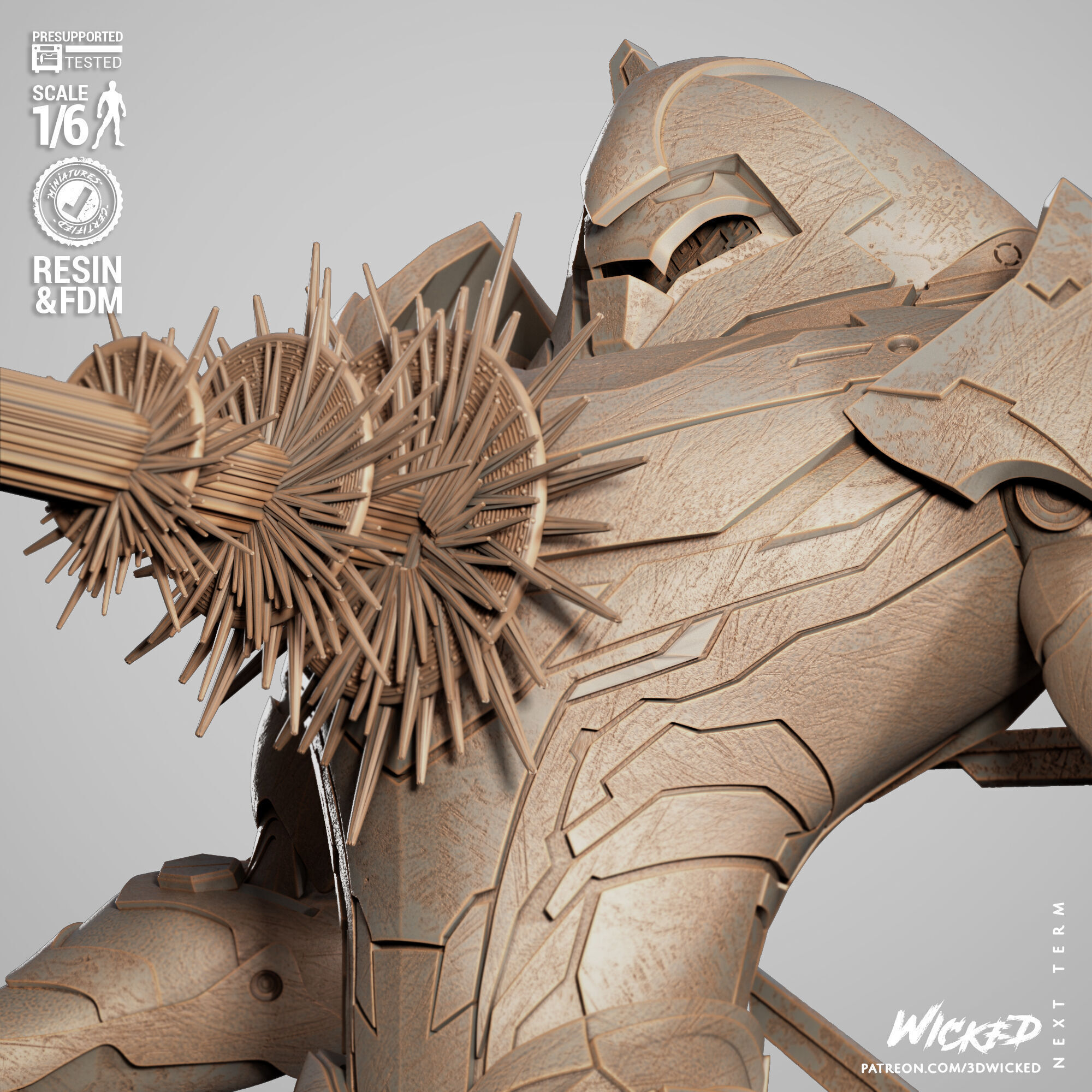Wicked Marvel Nimrod Sculpture 3D print model_45