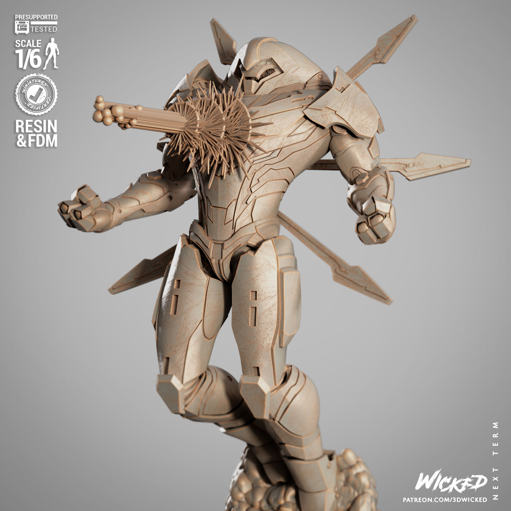 Wicked Marvel Nimrod Sculpture 3D print model_51