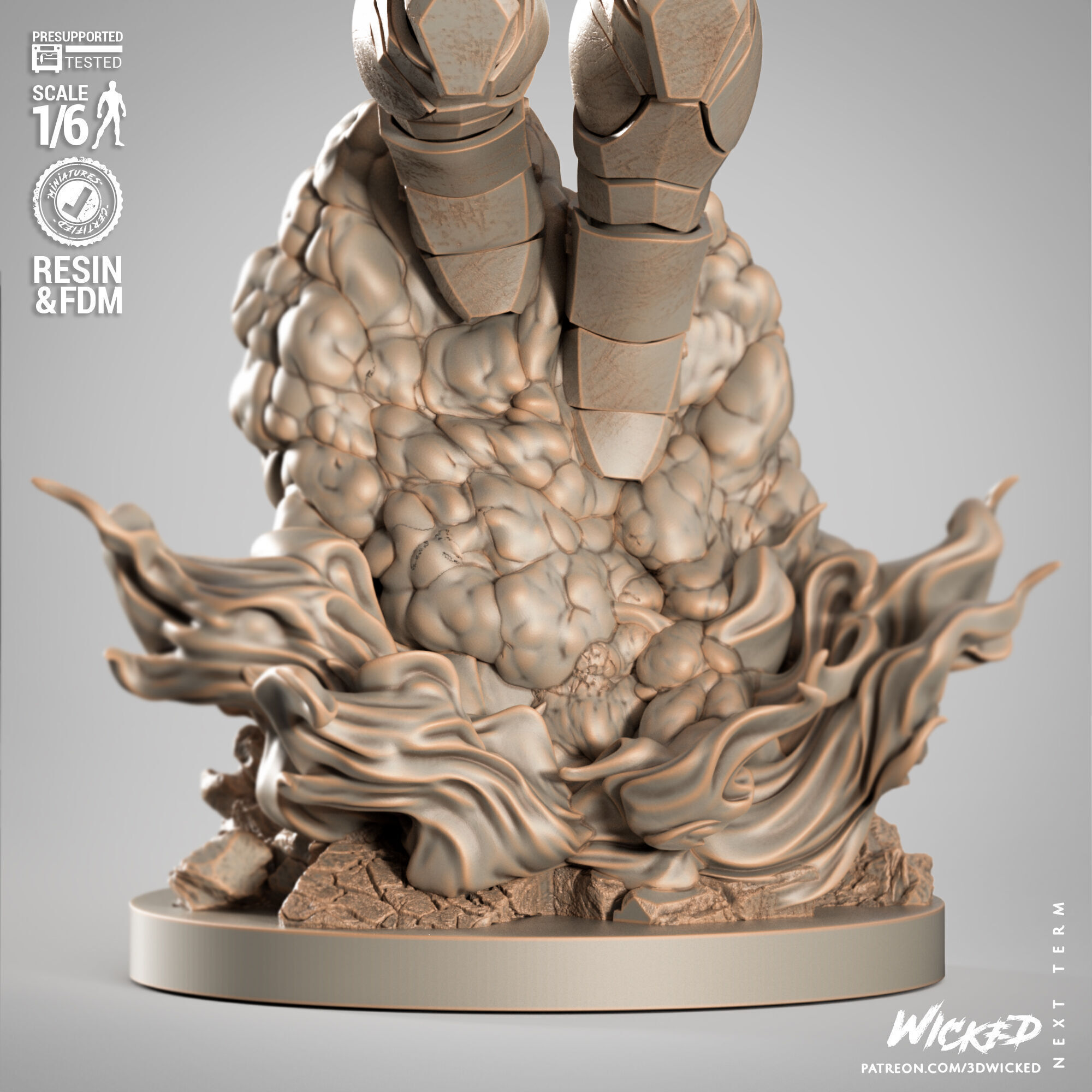 Wicked Marvel Nimrod Sculpture 3D print model_63