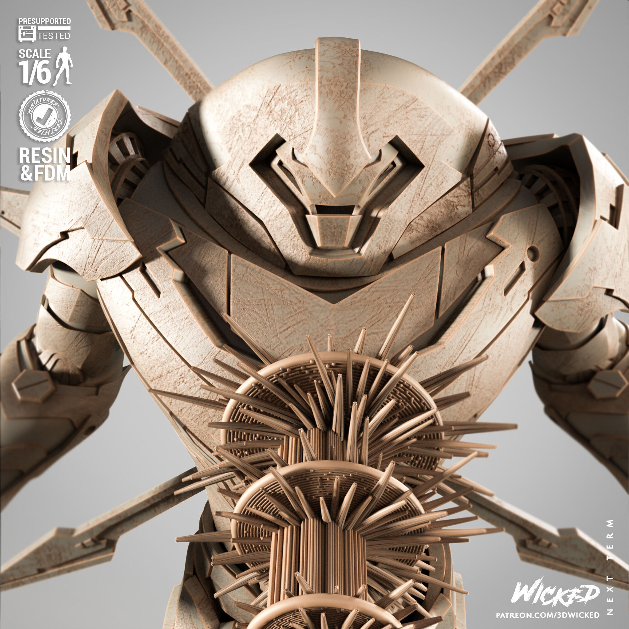 Wicked Marvel Nimrod Sculpture 3D print model_15