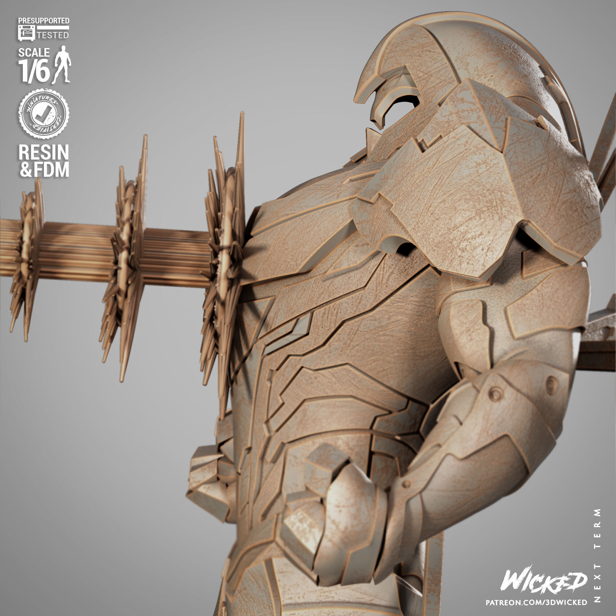 Wicked Marvel Nimrod Sculpture 3D print model_36