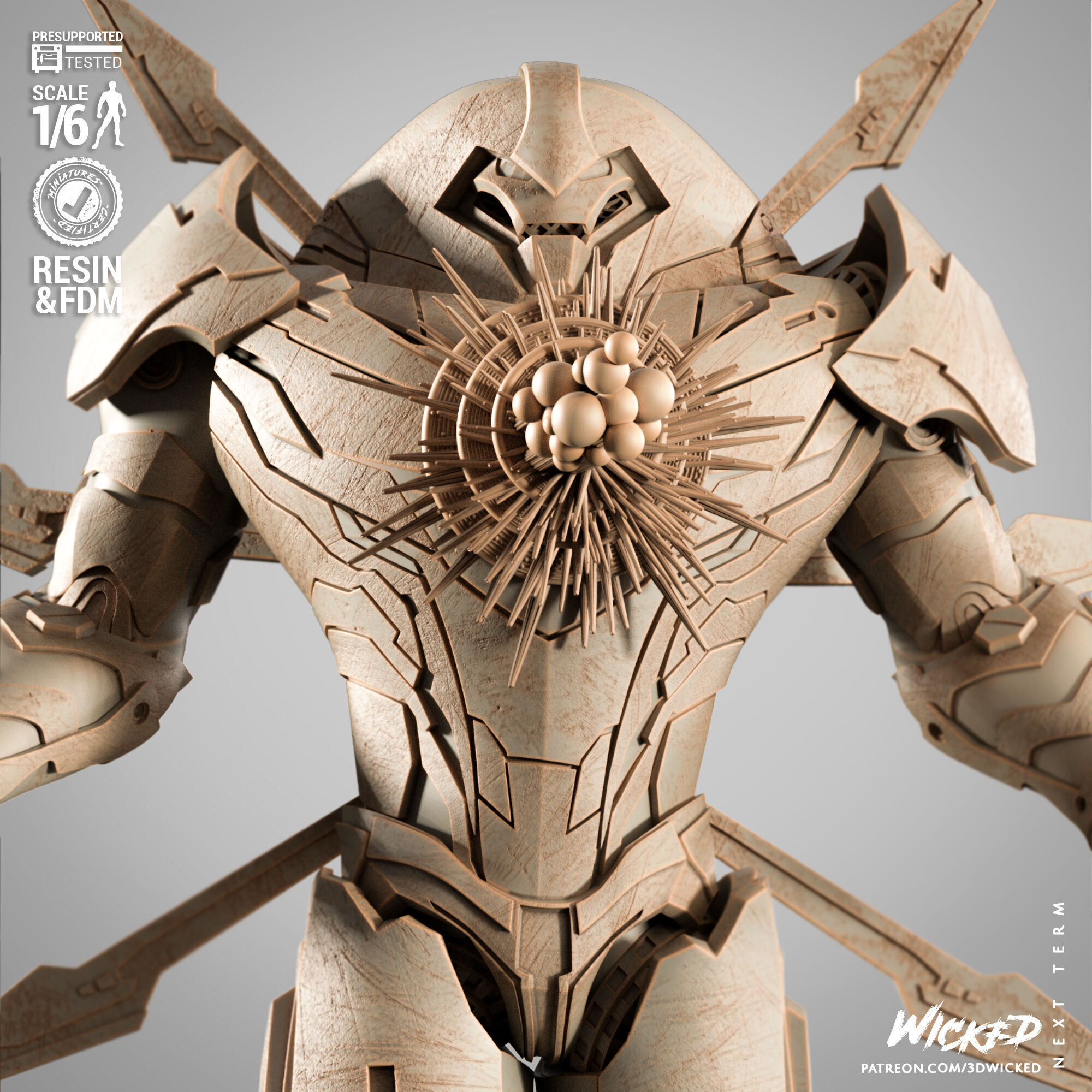 Wicked Marvel Nimrod Sculpture 3D print model_27