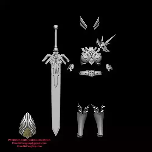 Magik Full Armour Marvel Rivals 3d digital download