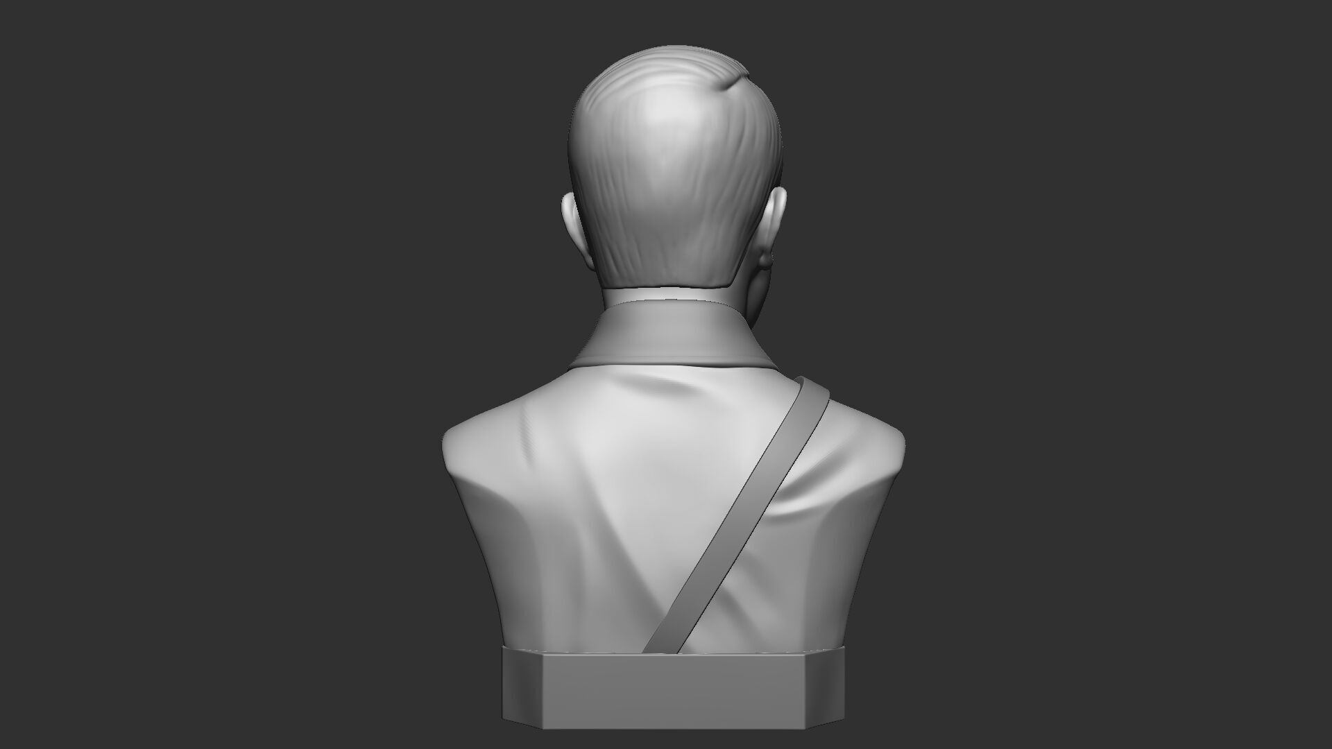 Hitler WW2 bust 3D print model_4