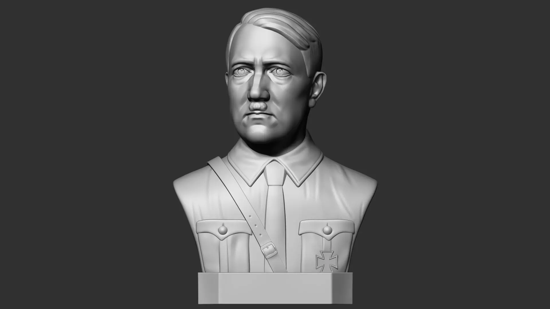 Hitler WW2 bust 3D print model_0