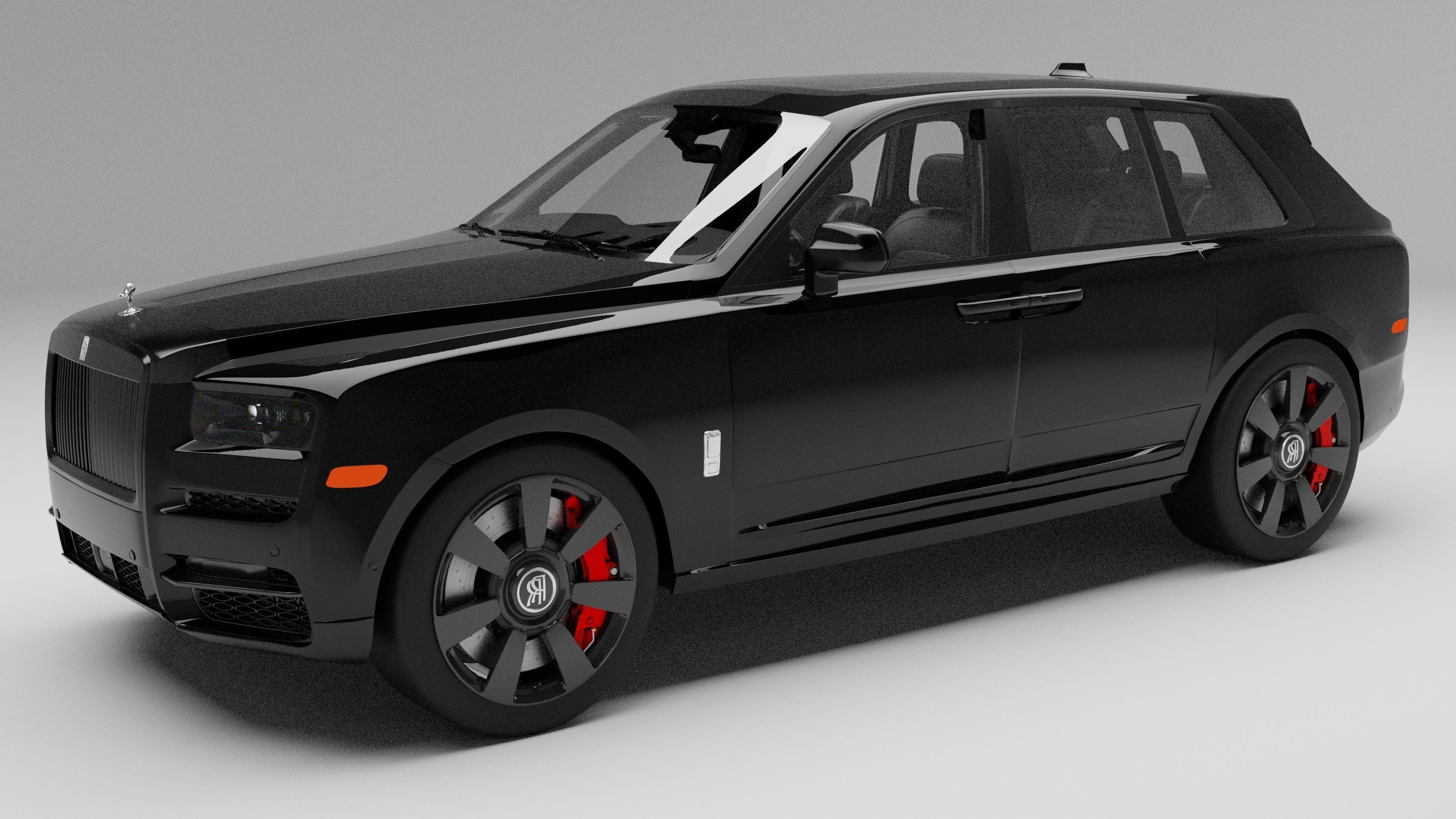 Rolls Royce Culinan with interior 3D model_2