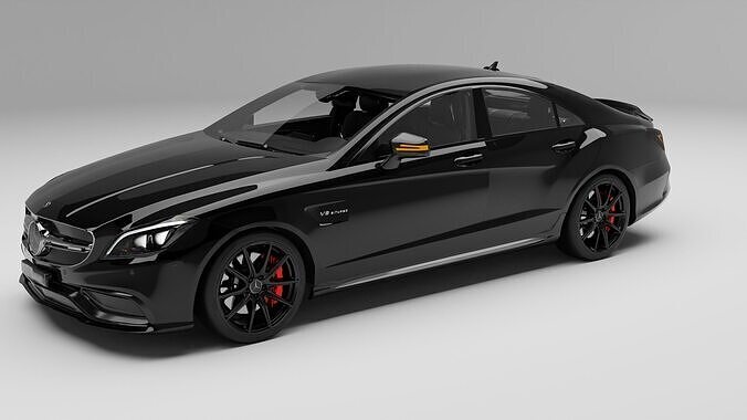 Mercedes-Benz-cls-64-AMG with interior 3D model