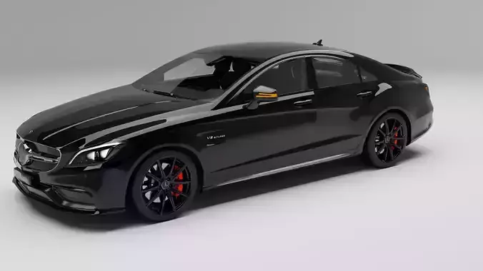Mercedes-Benz-cls-64-AMG with interior 3D model