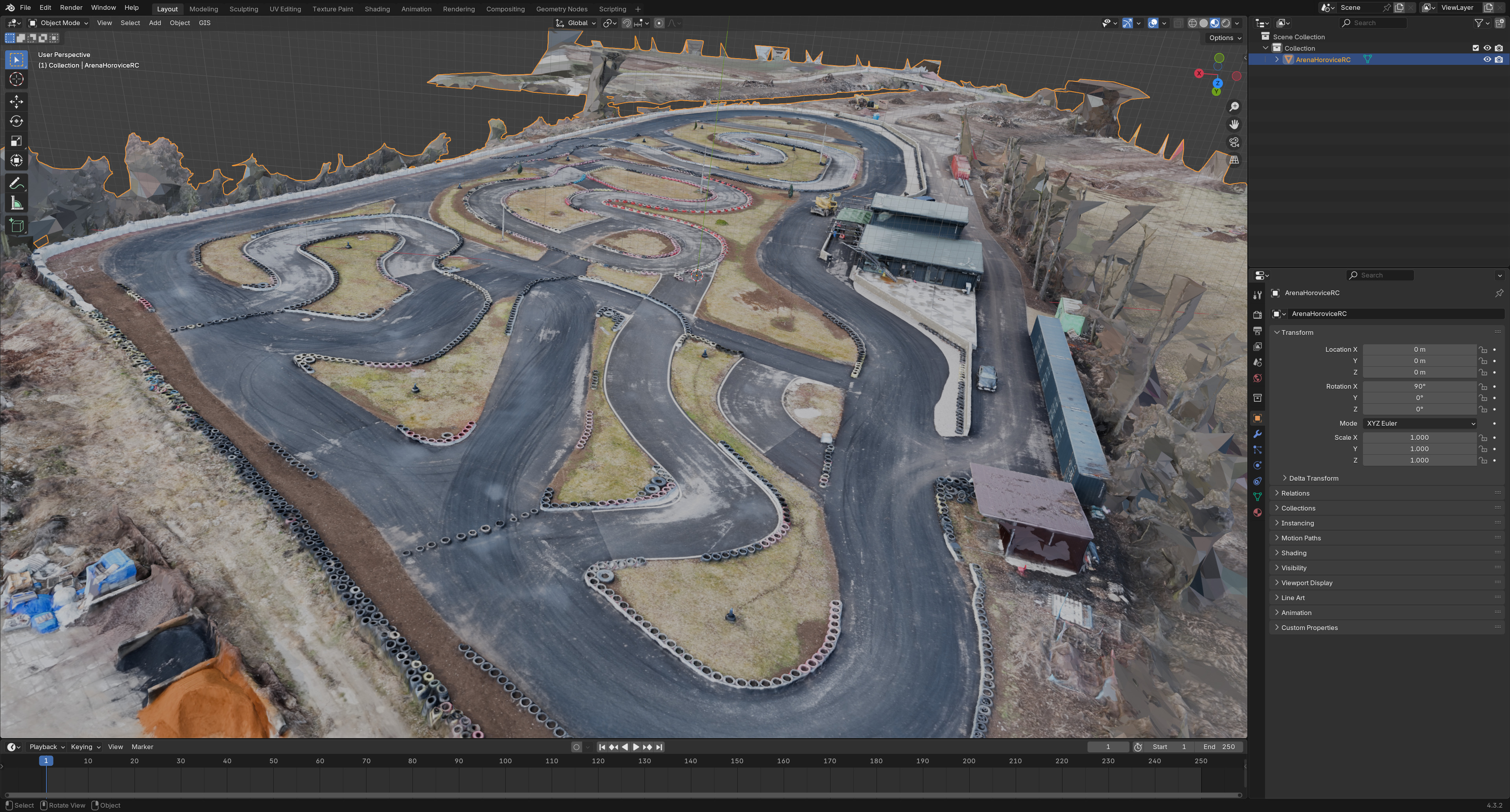 Go Kart Track 3D model_1
