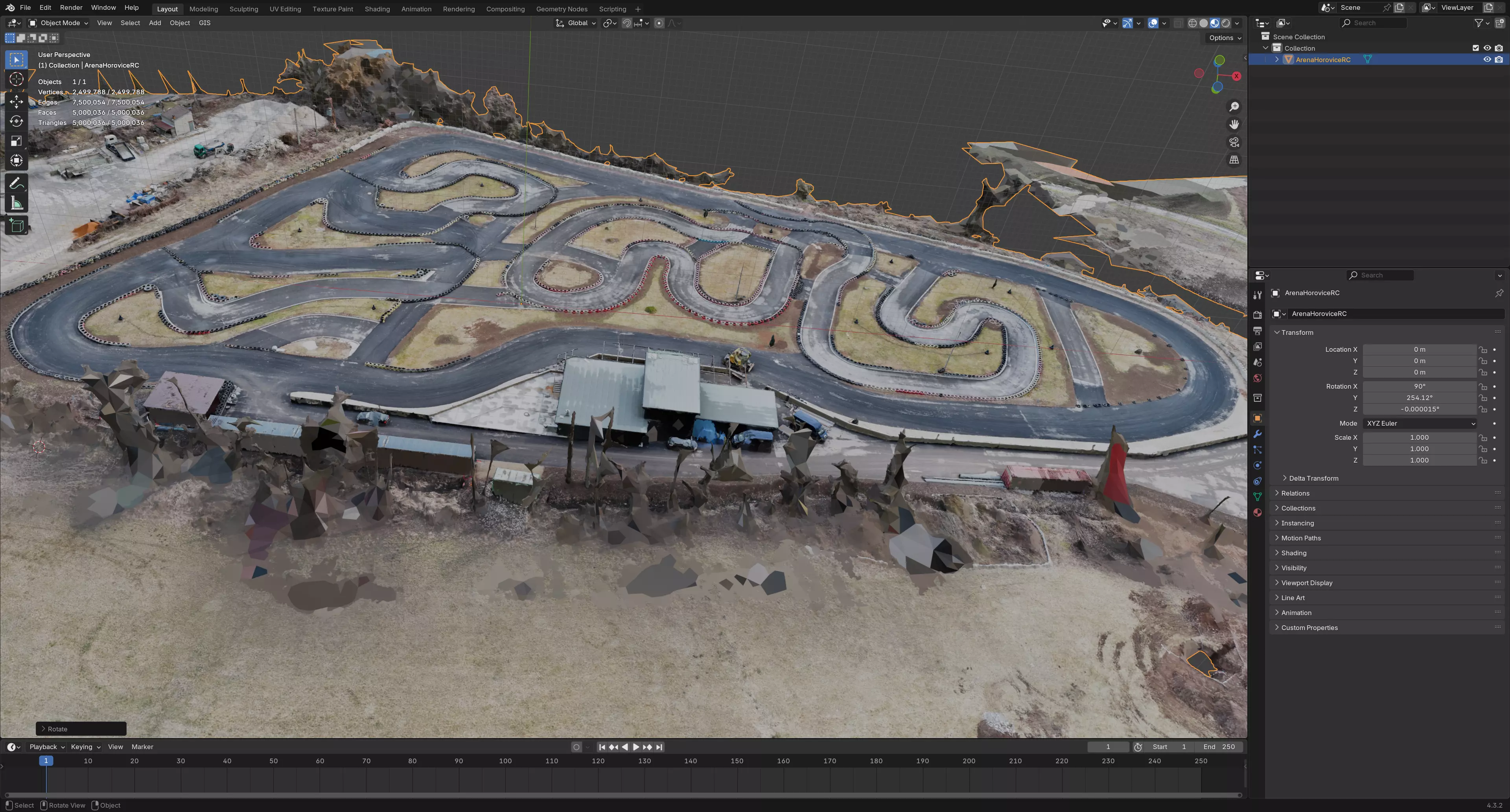 Go Kart Track 3D model_0