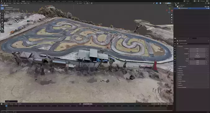 Go Kart Track 3D model