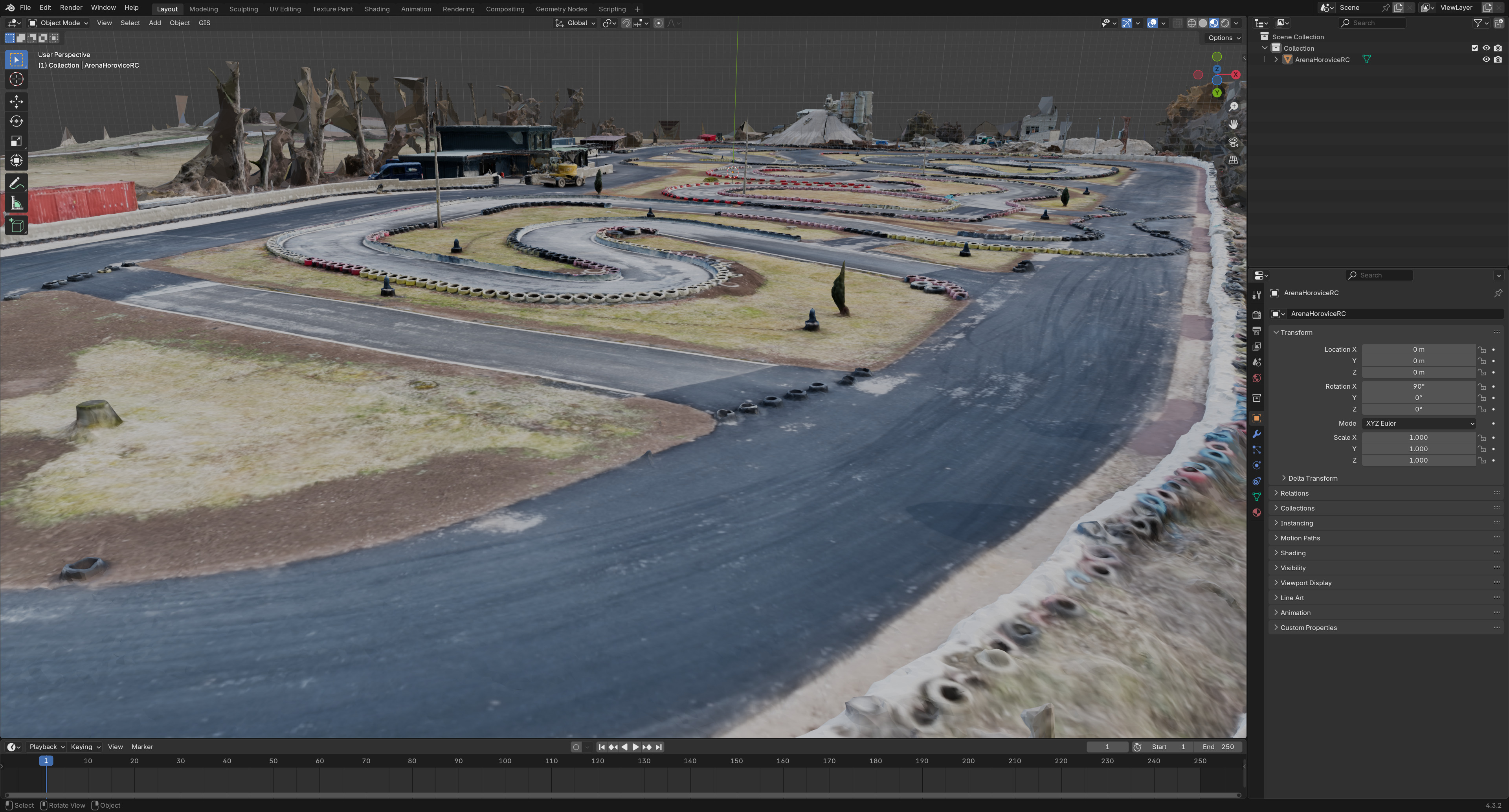 Go Kart Track 3D model_2